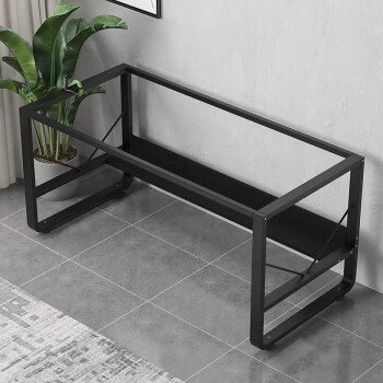 特匠 电脑桌书桌办公桌子学习写字桌子现代简约带书架置物架   MD303 乌色120*60*74C